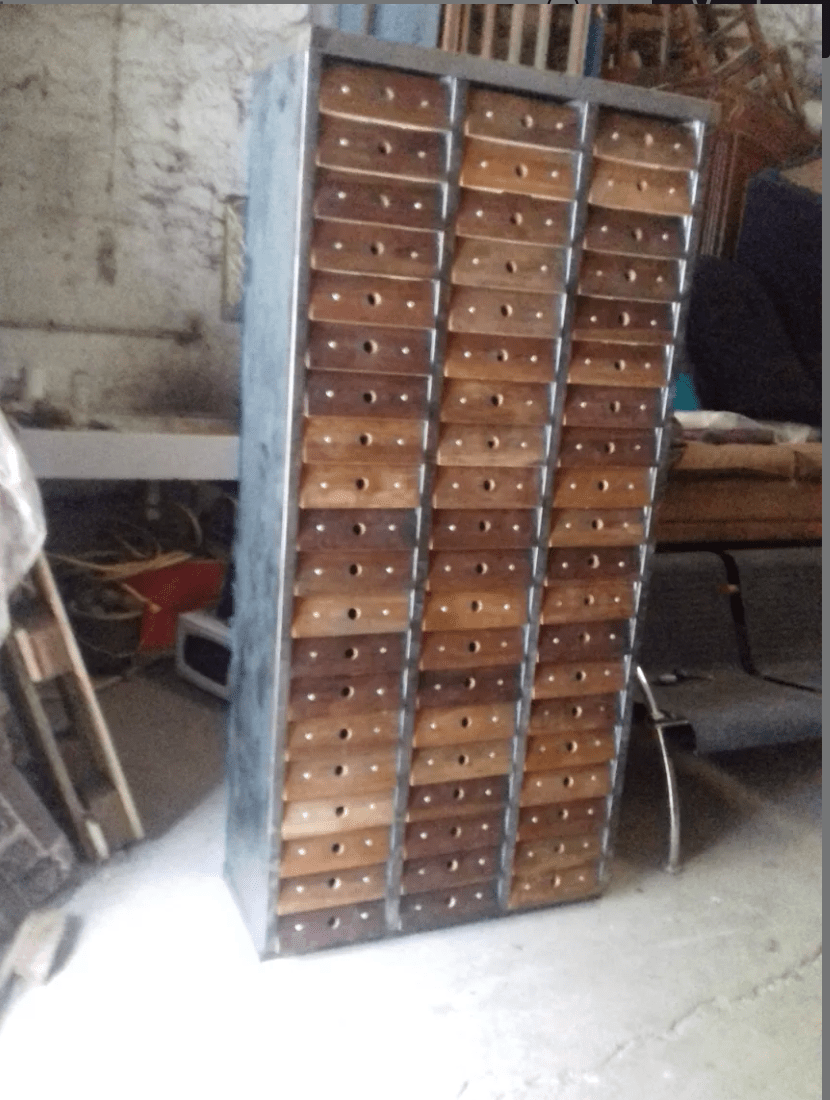 Meuble Industriel Clem – 60 Tiroirs - Ethic Atelier