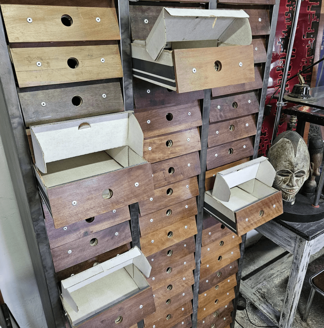 Meuble Industriel Clem – 60 Tiroirs - Ethic Atelier