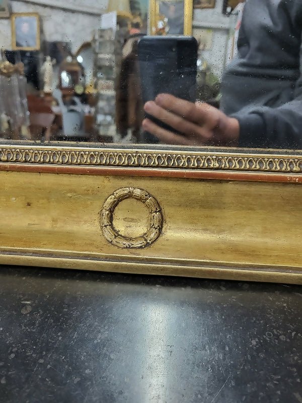 Miroir à palmettes rectangulaire du XIXe siècle - Ethic Atelier