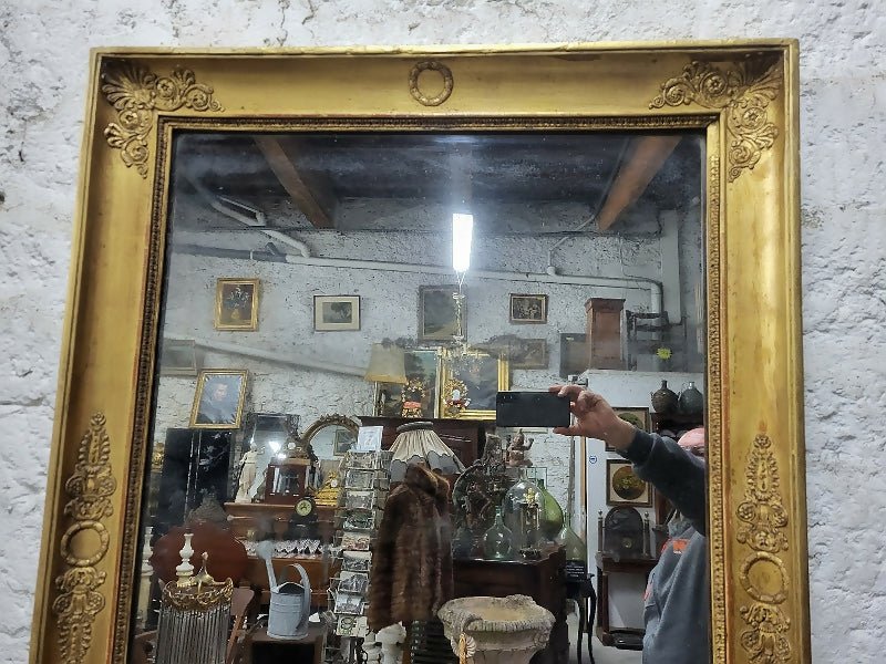 Miroir à palmettes rectangulaire du XIXe siècle - Ethic Atelier