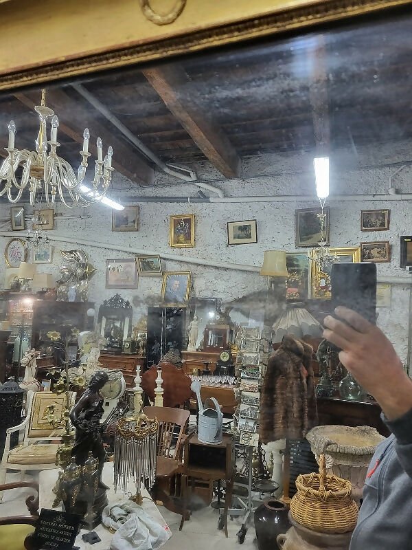 Miroir à palmettes rectangulaire du XIXe siècle - Ethic Atelier