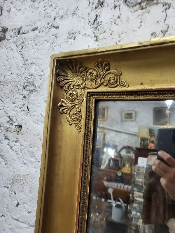 Miroir à palmettes rectangulaire du XIXe siècle - Ethic Atelier
