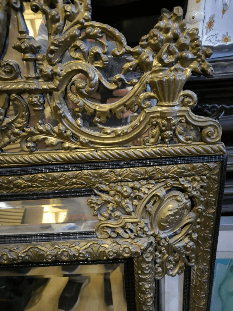 Miroir à Parecloses d'Époque Napoléon III - Ethic Atelier