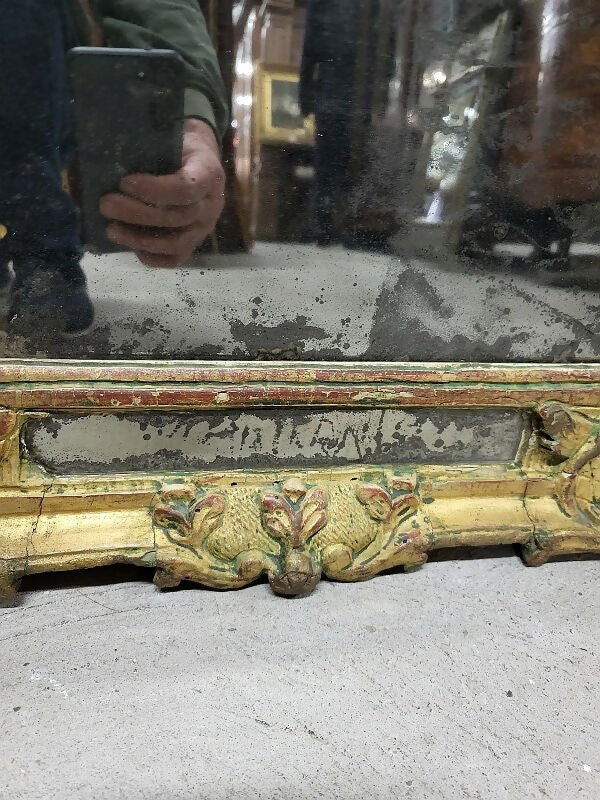 Miroir ancien à encadrement doré du XVIIIe siècle - Ethic Atelier