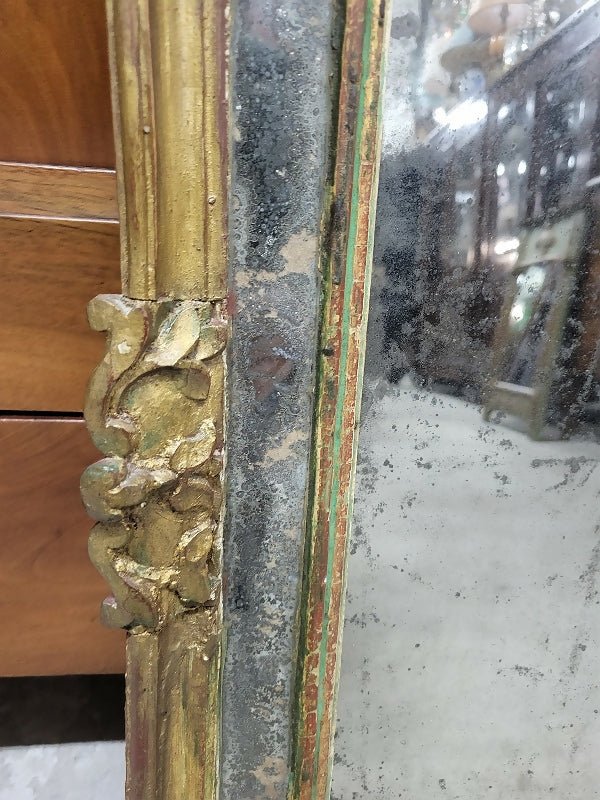 Miroir ancien à encadrement doré du XVIIIe siècle - Ethic Atelier