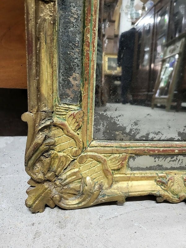 Miroir ancien à encadrement doré du XVIIIe siècle - Ethic Atelier