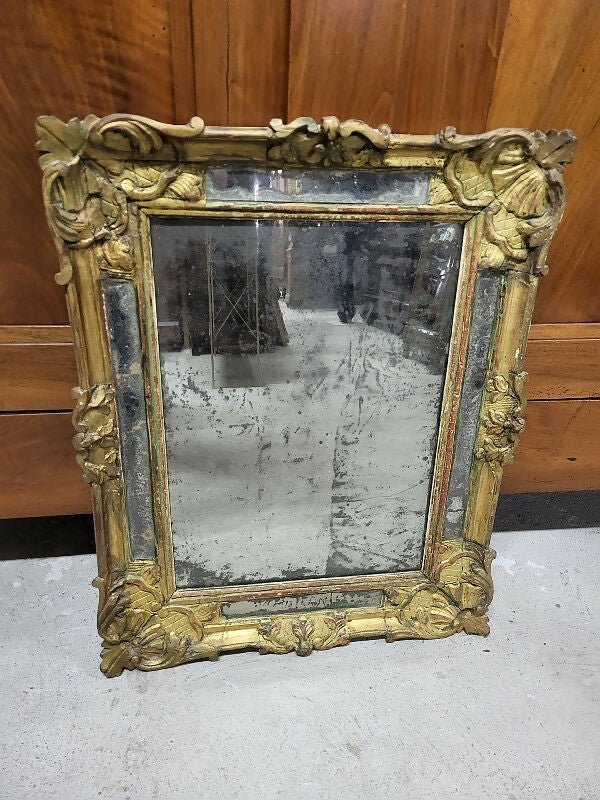 Miroir ancien à encadrement doré du XVIIIe siècle - Ethic Atelier