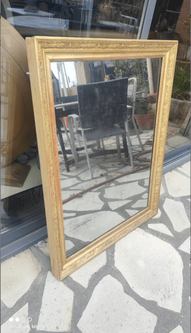 Miroir Doré à la Feuille Époque Restauration – Vers 1830 - Ethic Atelier