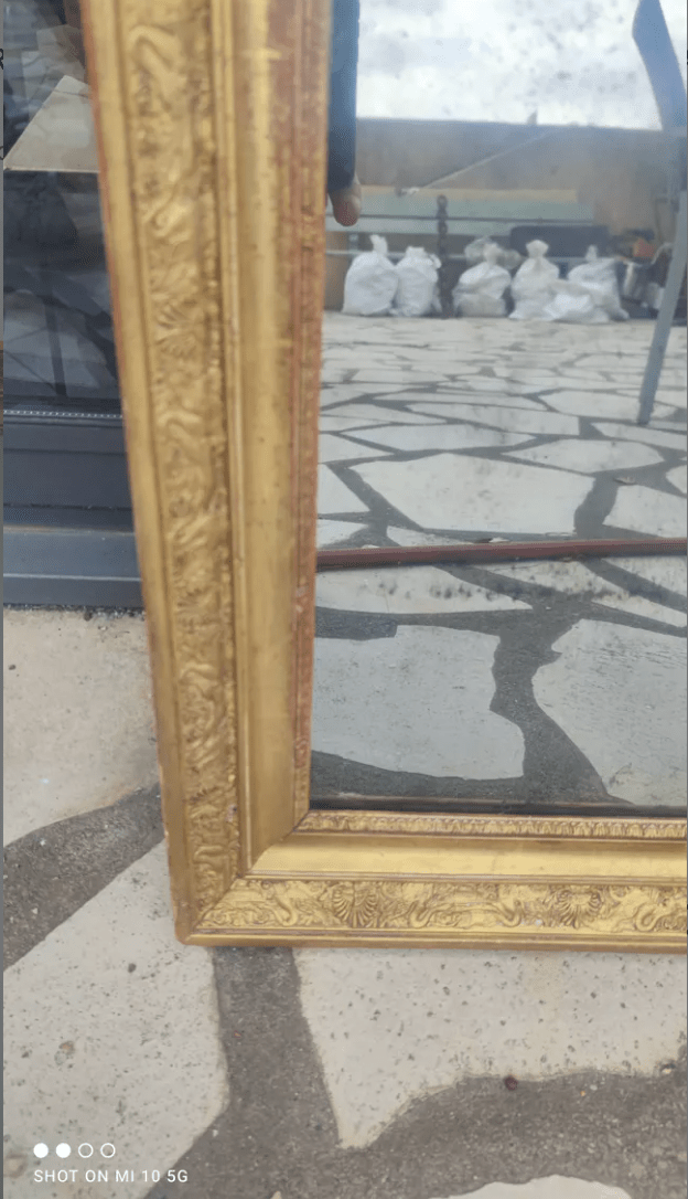 Miroir Doré à la Feuille Époque Restauration – Vers 1830 - Ethic Atelier