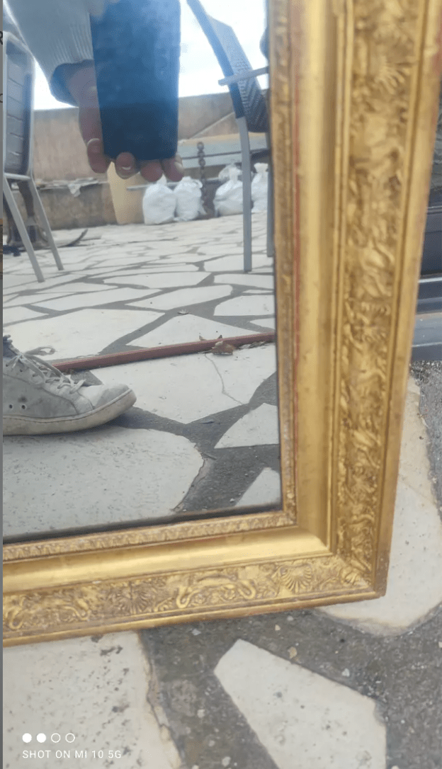 Miroir Doré à la Feuille Époque Restauration – Vers 1830 - Ethic Atelier