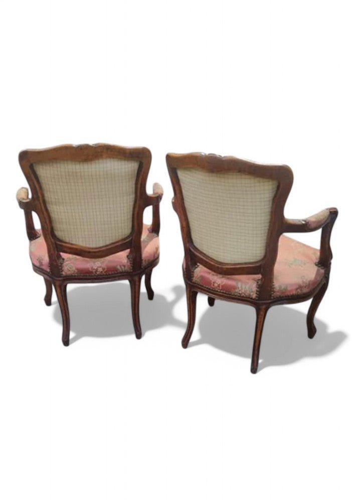 Paire de Fauteuils Cabriolets de Style Louis XV - Ethic Atelier