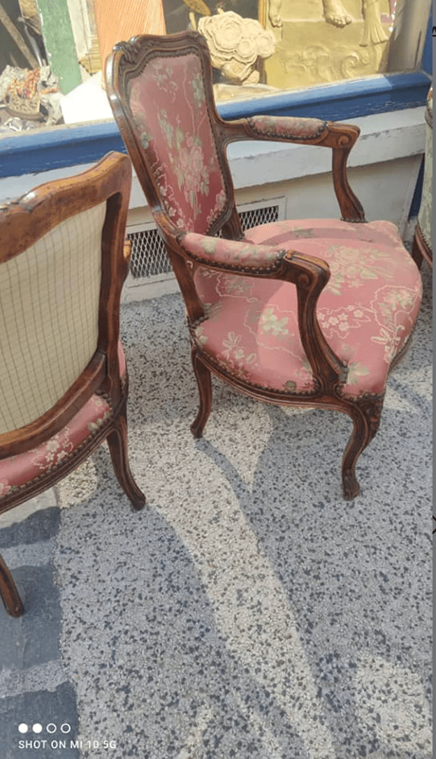 Paire de Fauteuils Cabriolets de Style Louis XV - Ethic Atelier