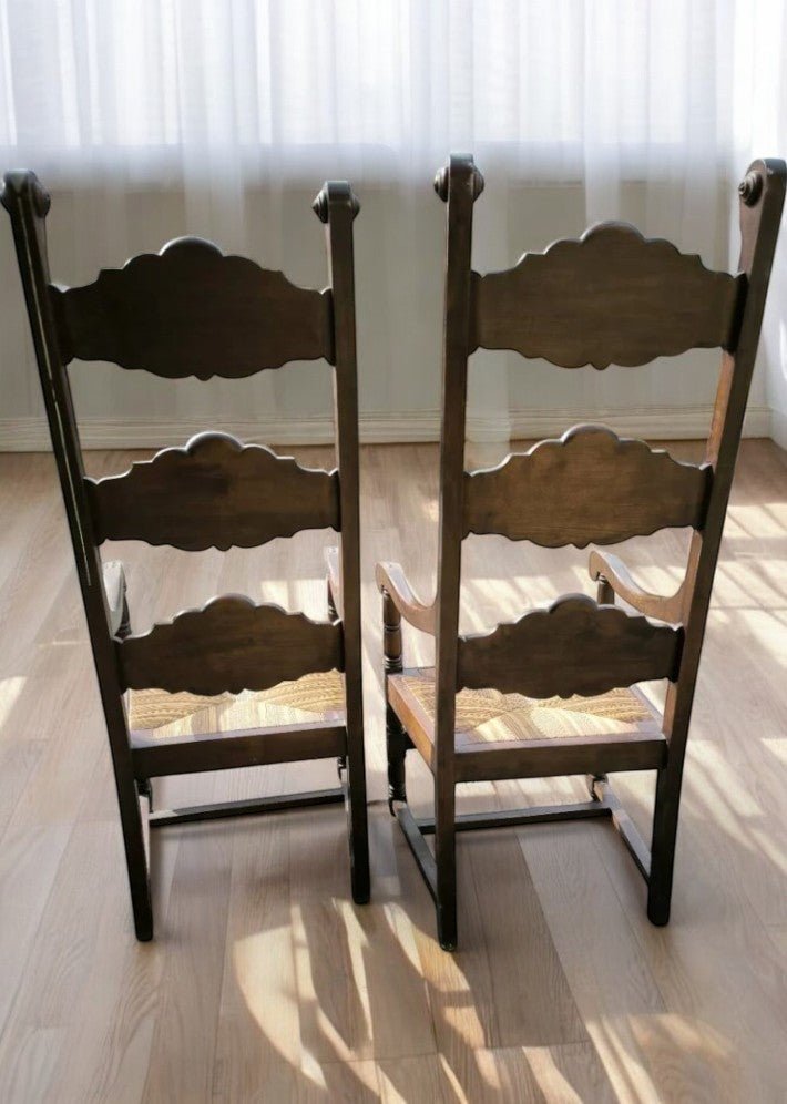 Paire de Fauteuils en Noyer Fin XIXème Siècle - Ethic Atelier