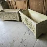Paire de Jardinières en Béton Époque Art Nouveau - Ethic Atelier