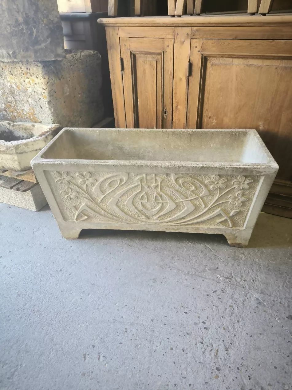 Paire de Jardinières en Béton Époque Art Nouveau - Ethic Atelier