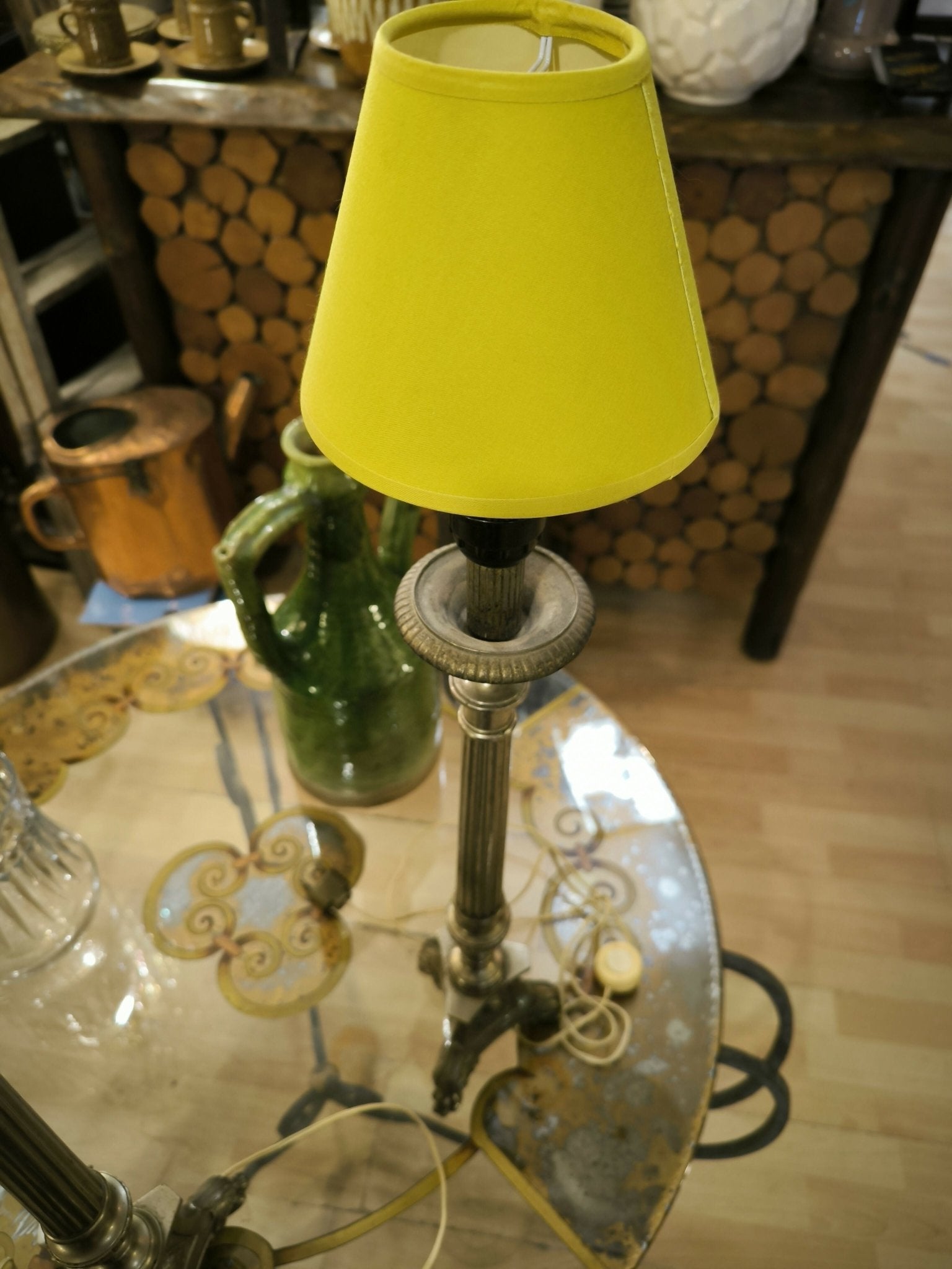 Paire de lampes en bronze nickelé début du XX siècle - Ethic Atelier