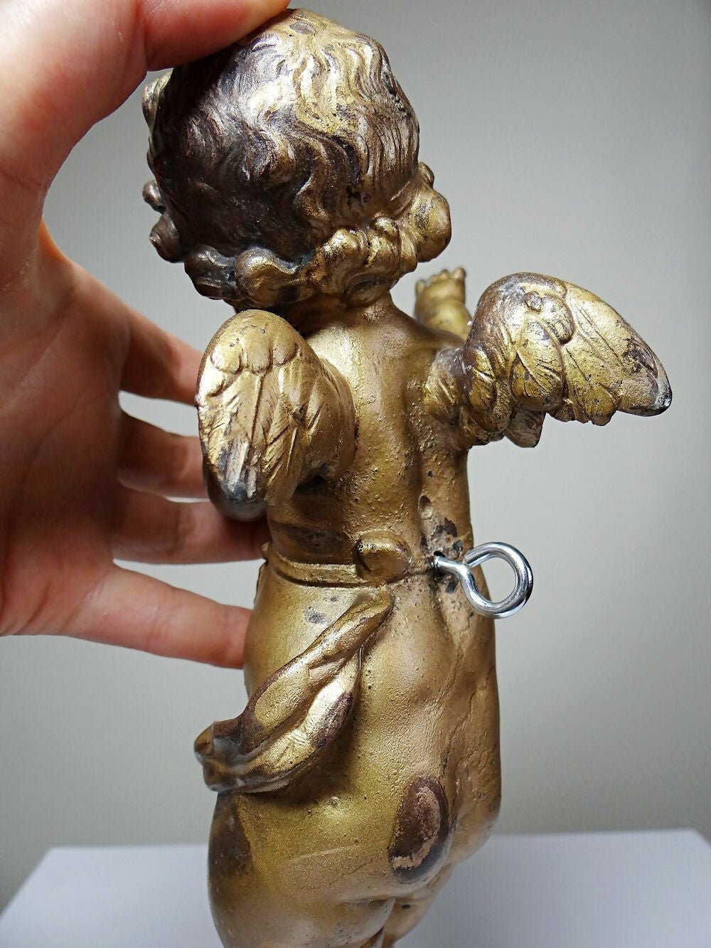 Petit angelot, putto en bronze doré ancien élément décoratif XIXe - Ethic Atelier