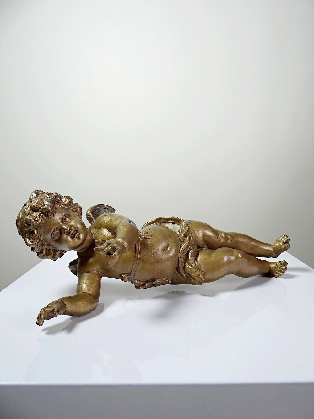 Petit angelot, putto en bronze doré ancien élément décoratif XIXe - Ethic Atelier