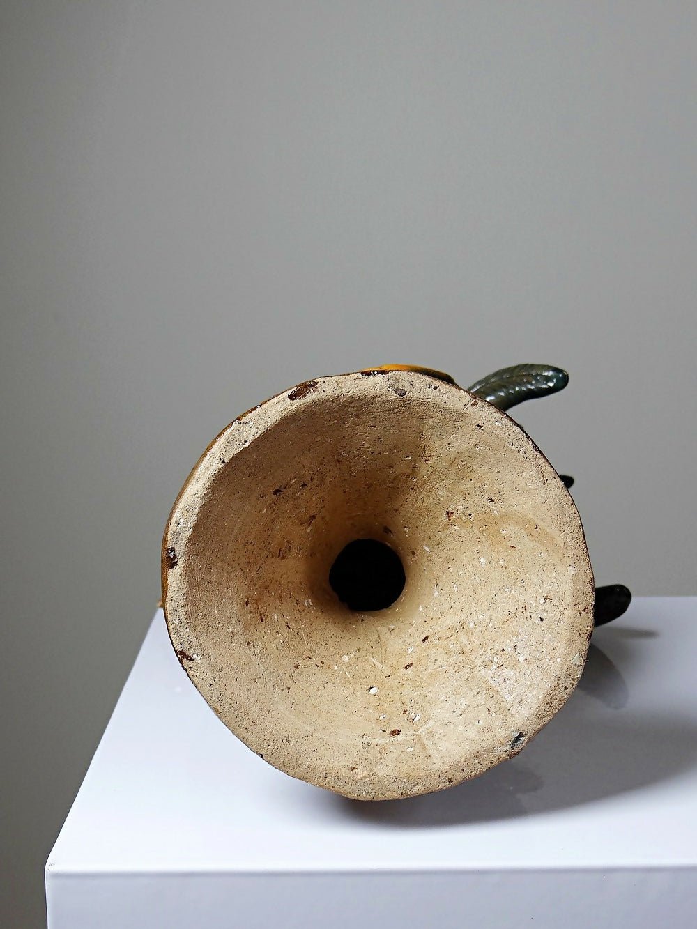 Petit coq décoratif en céramique émaillé artisanale art populaire - Ethic Atelier