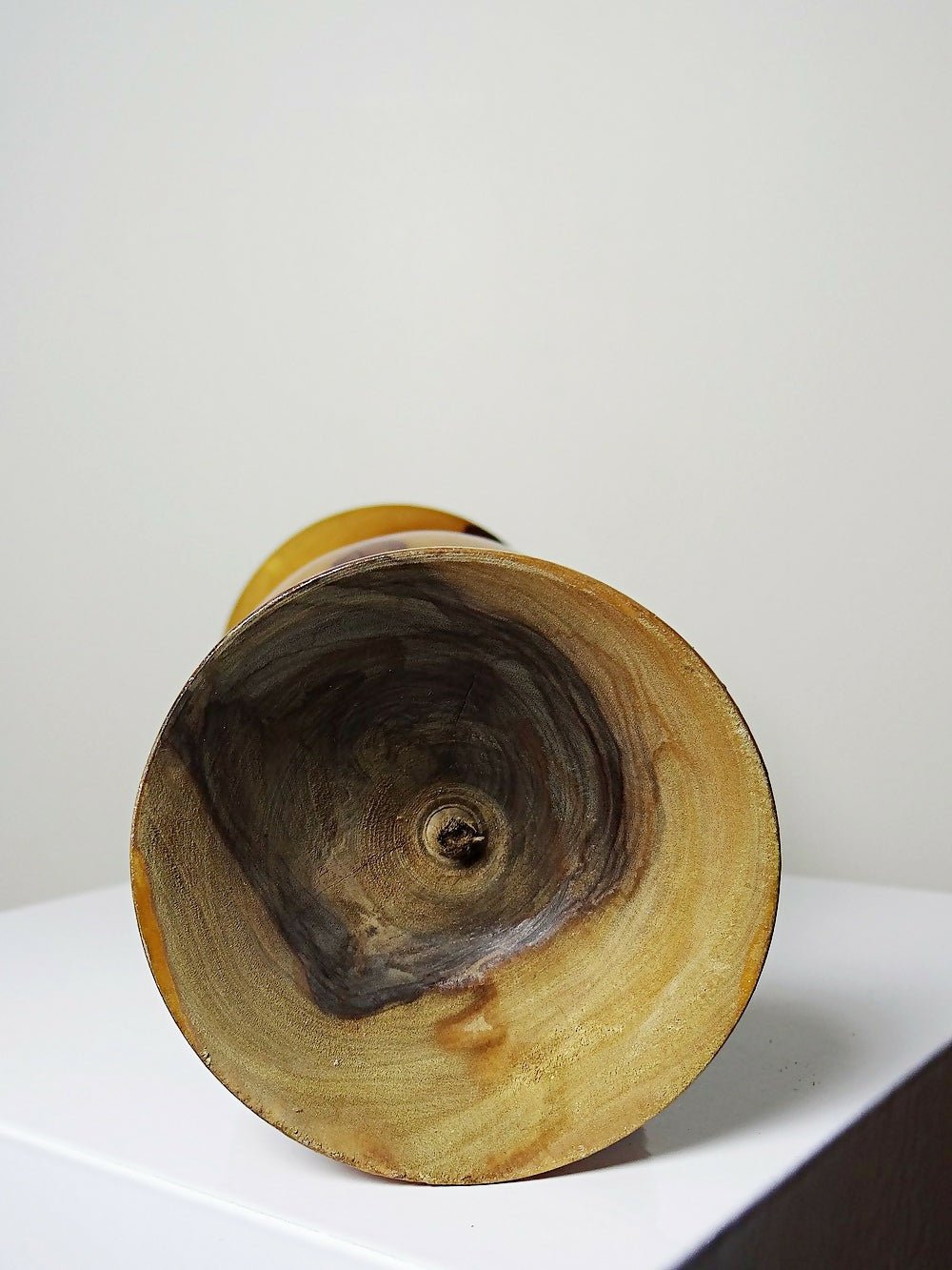 Petit vase vintage bois d'olivier tourné main - Ethic Atelier