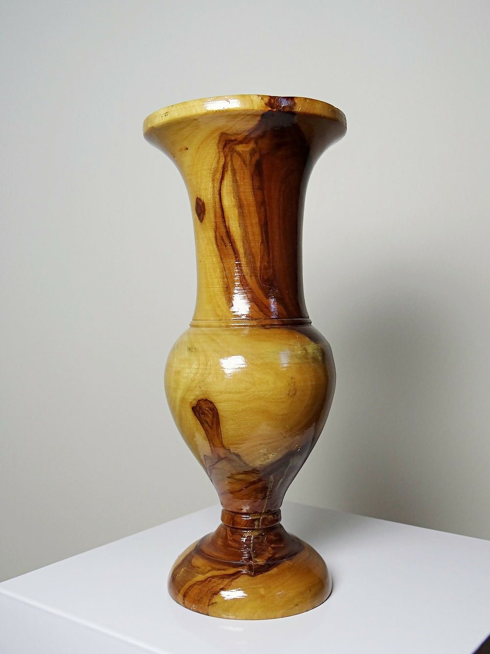 Petit vase vintage bois d'olivier tourné main - Ethic Atelier