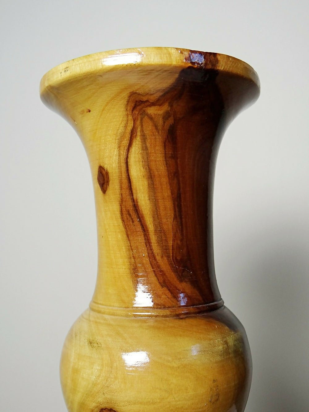 Petit vase vintage bois d'olivier tourné main - Ethic Atelier