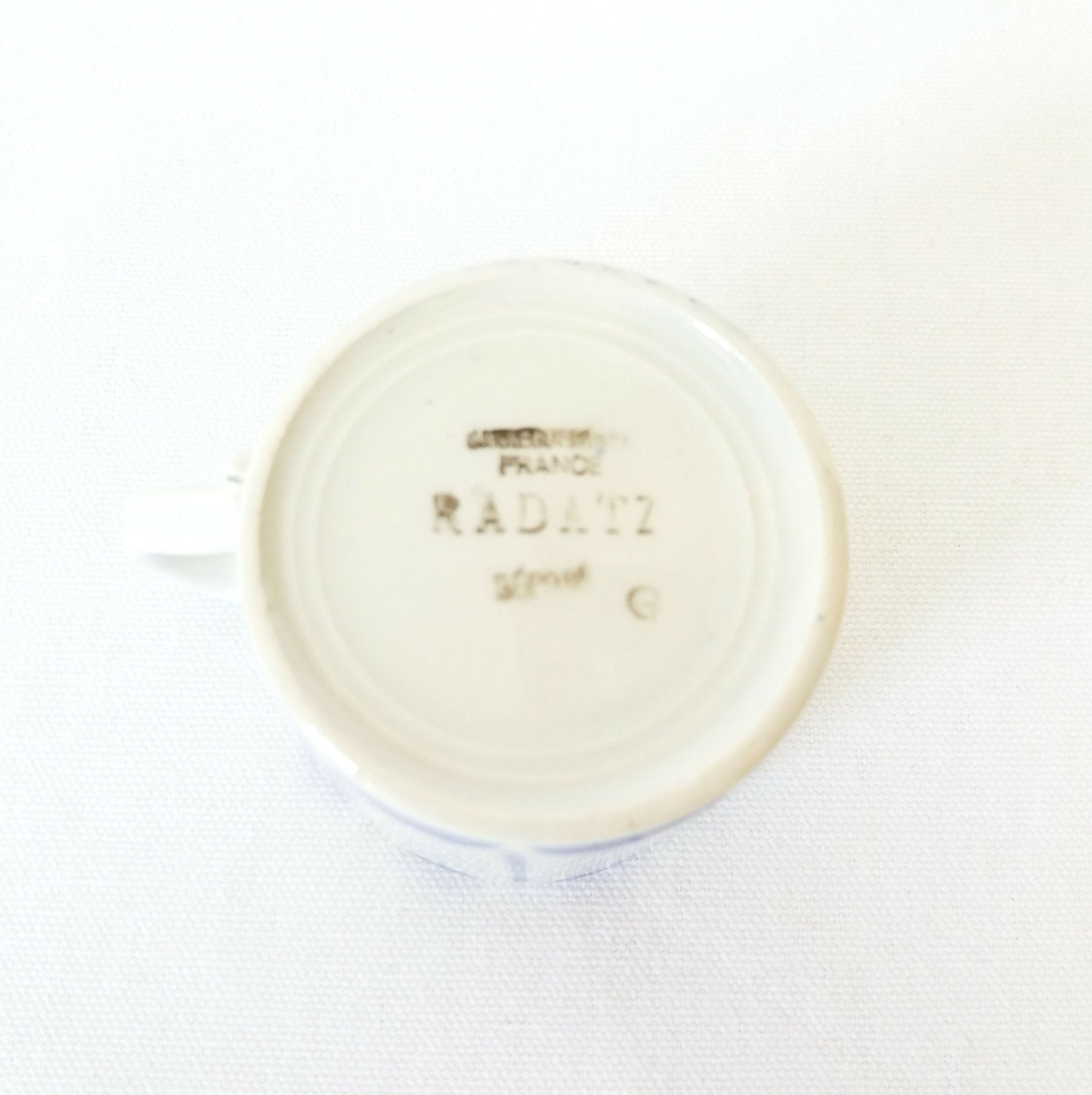 Petite tasse Sarreguemines Modèle Radatz bleu - Ethic Atelier