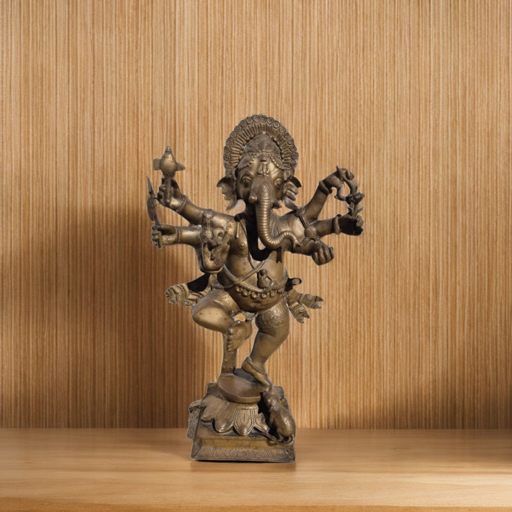 Magnifique Statue en Bronze de Ganesh