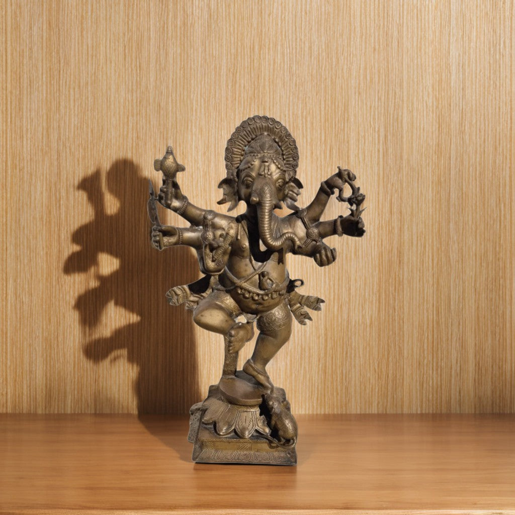 Magnifique Statue en Bronze de Ganesh