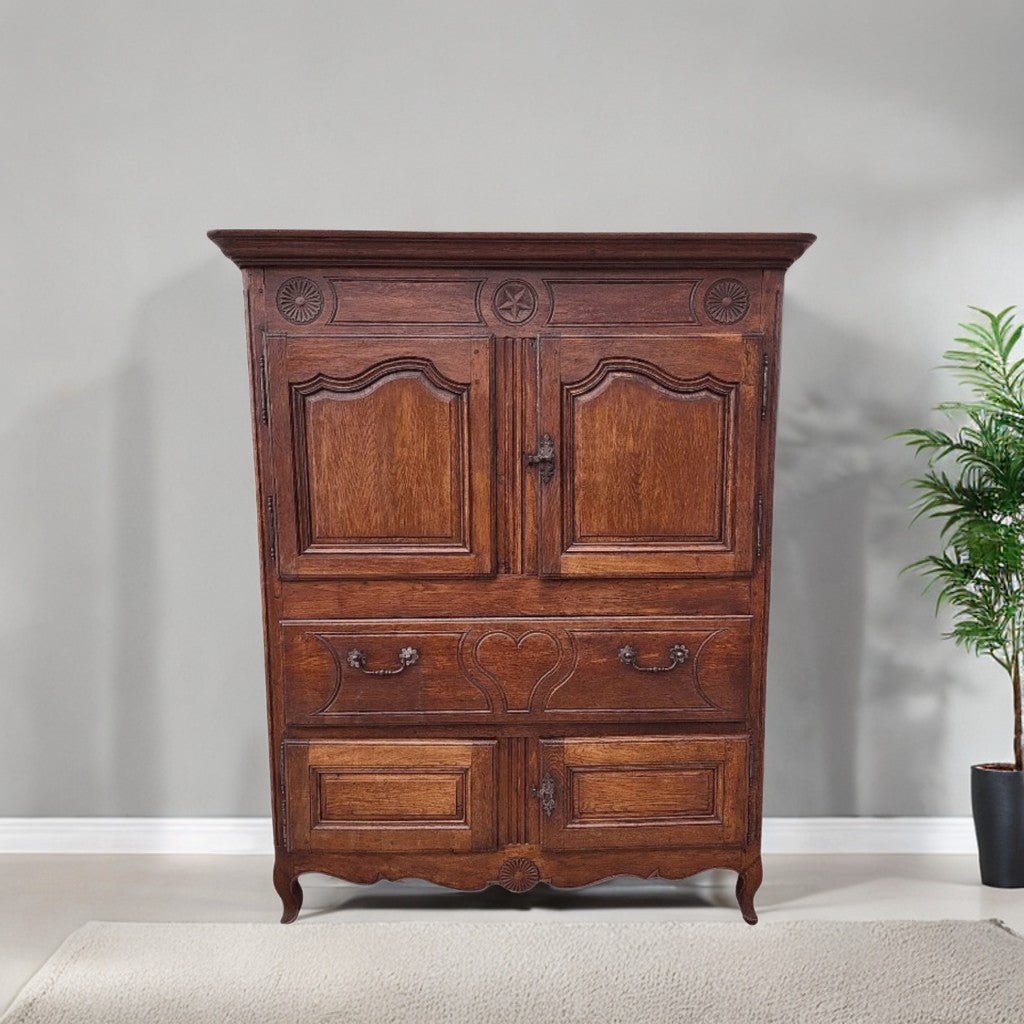 Superbe Buffet Armoire en Chêne - XVIIIème Siècle