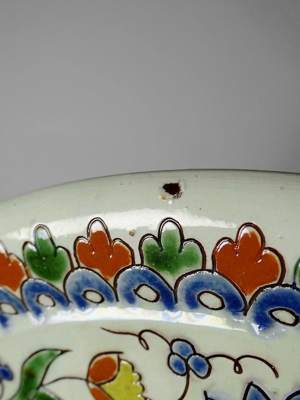Plat émaux de Thoune signé Schoch - Läderach 1878 - 90 - Ethic Atelier - Ethic Atelier