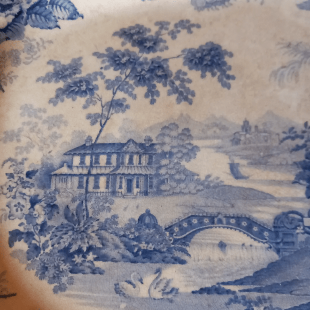 Plat en faïence anglaise XIXème - Ethic Atelier