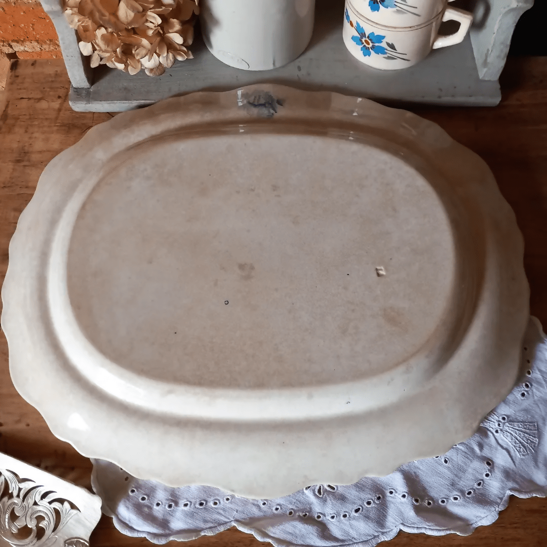 Plat en faïence anglaise XIXème - Ethic Atelier