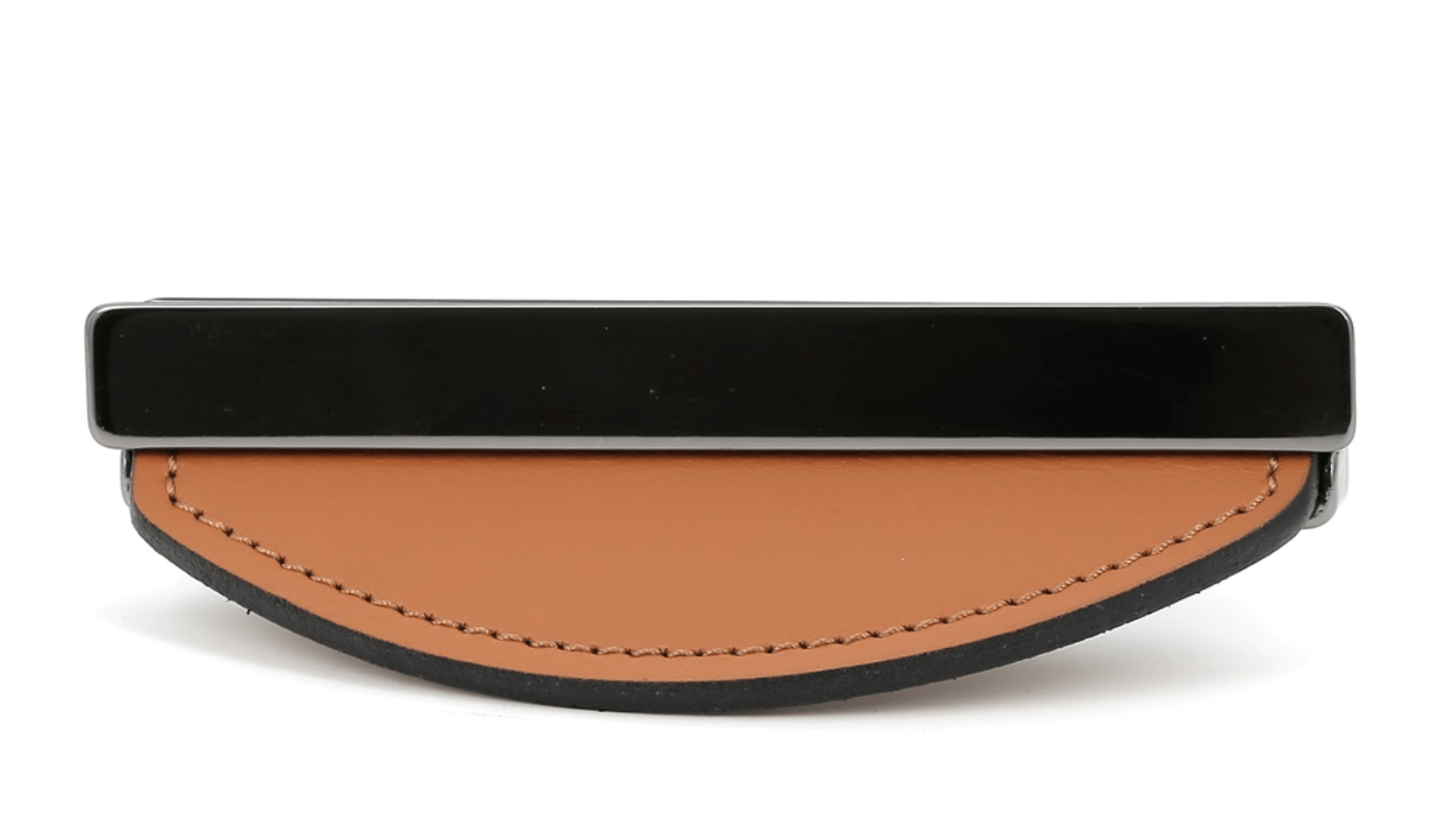 Poignée avec Insert en Cuir Caramel - Ethic Atelier