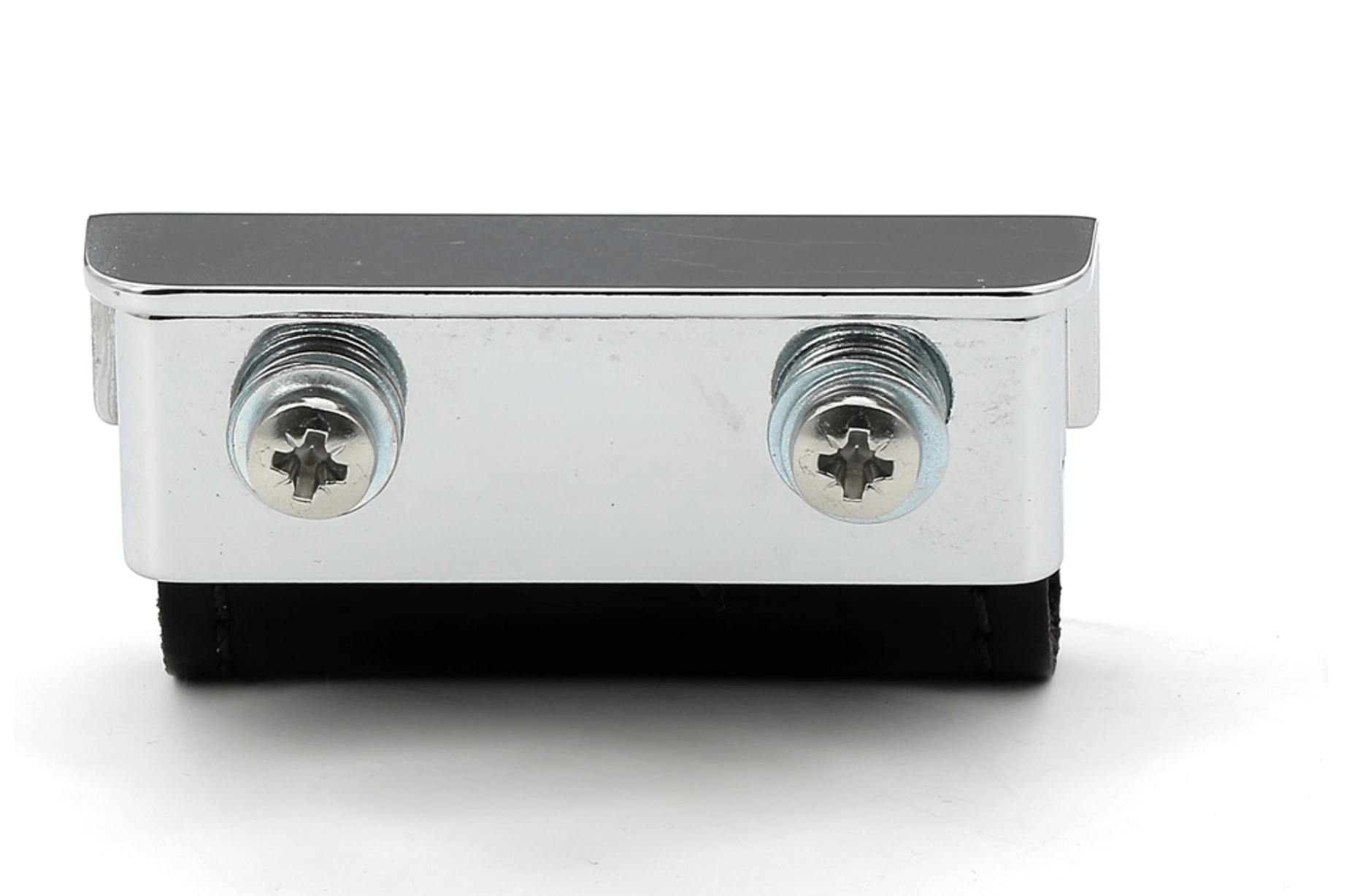 Poignée Cuir Brun Foncé / Base Nickelée - Ethic Atelier