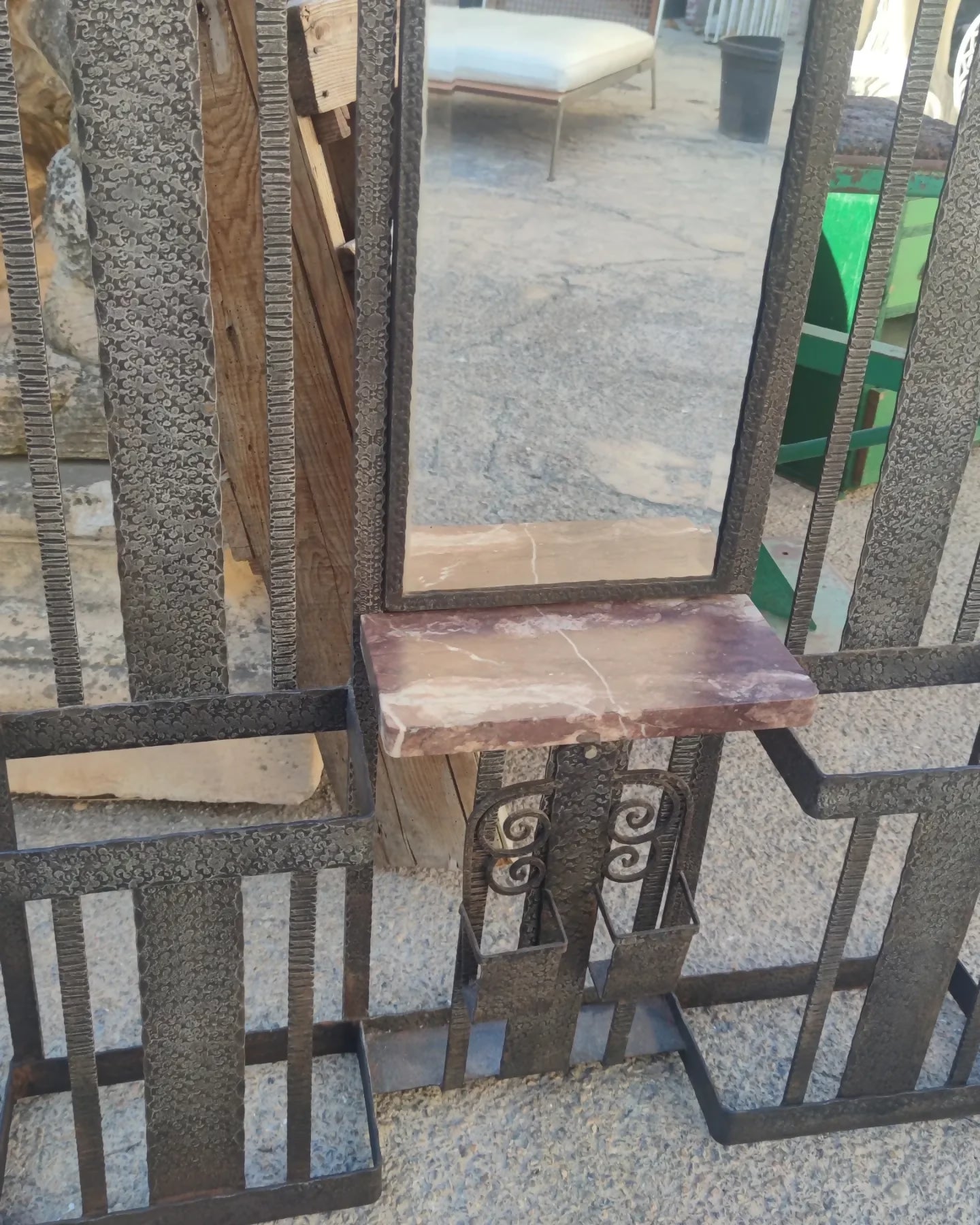 Porte manteaux de vestibule en fer forgé vers 1925 - Ethic Atelier