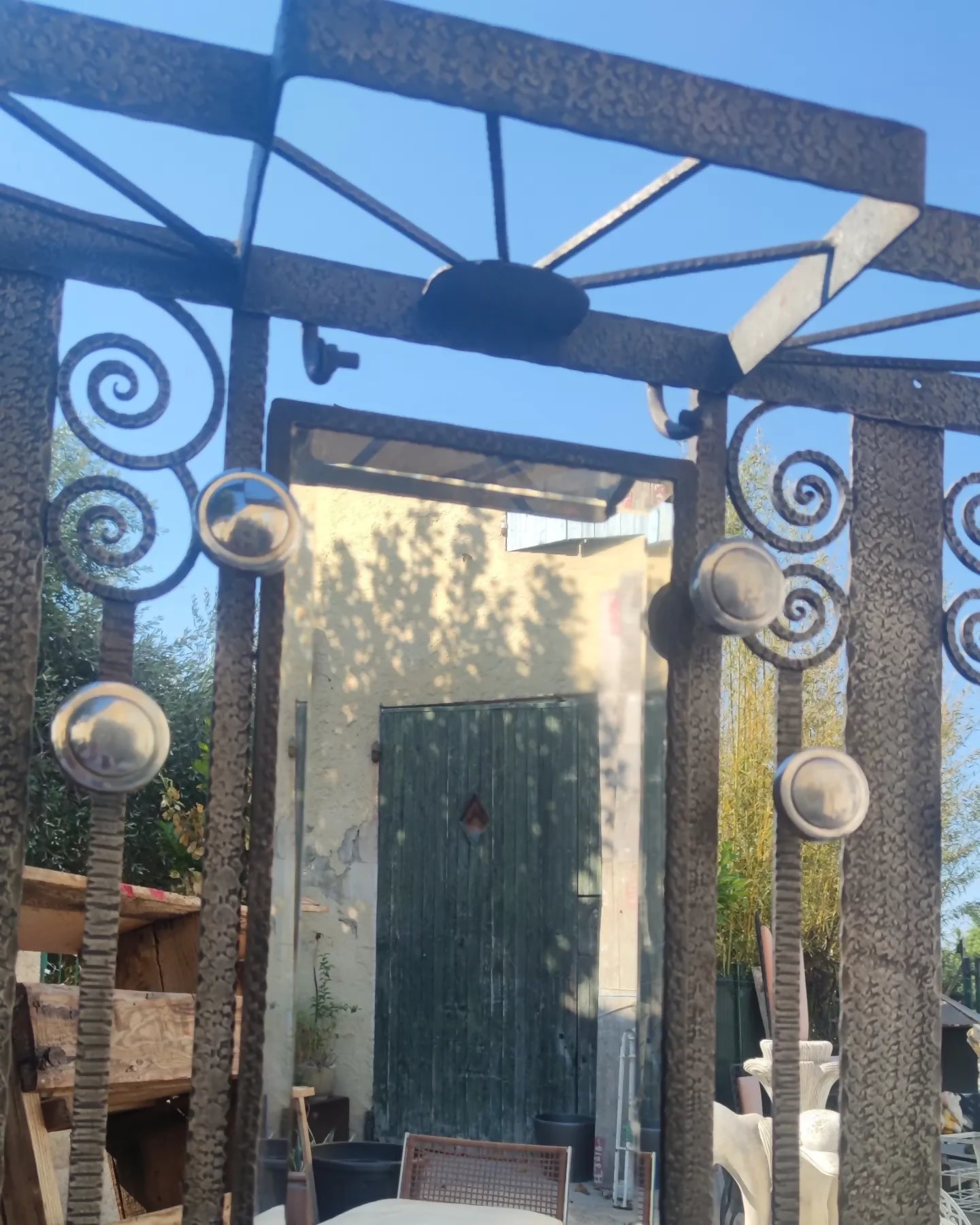 Porte manteaux de vestibule en fer forgé vers 1925 - Ethic Atelier