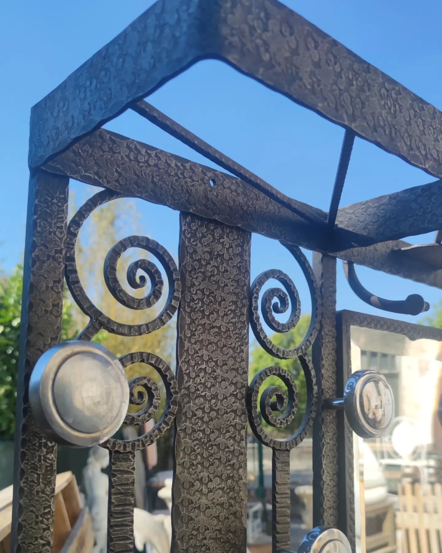 Porte manteaux de vestibule en fer forgé vers 1925 - Ethic Atelier