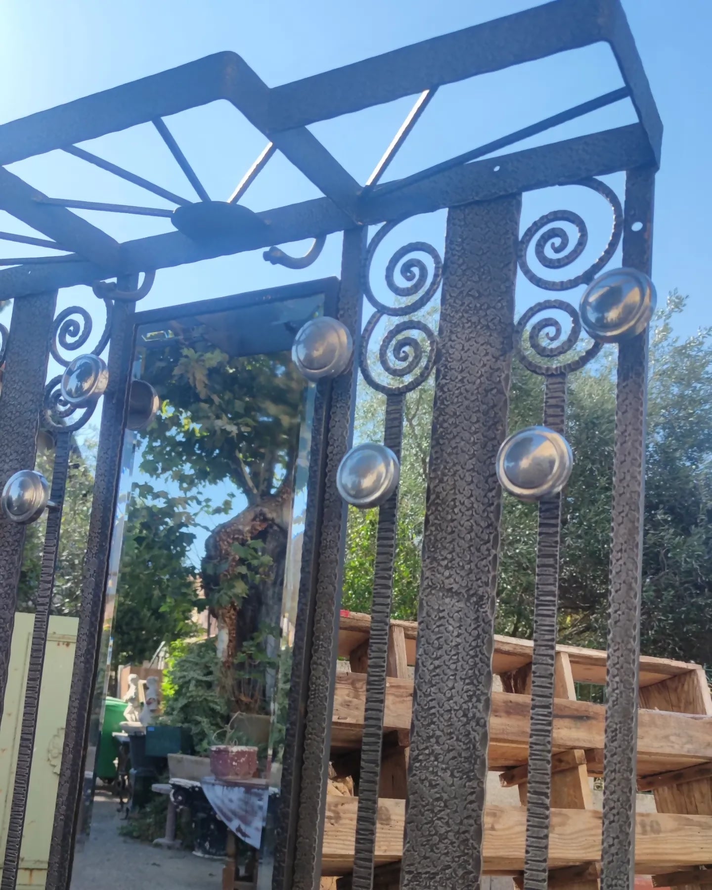 Porte manteaux de vestibule en fer forgé vers 1925 - Ethic Atelier