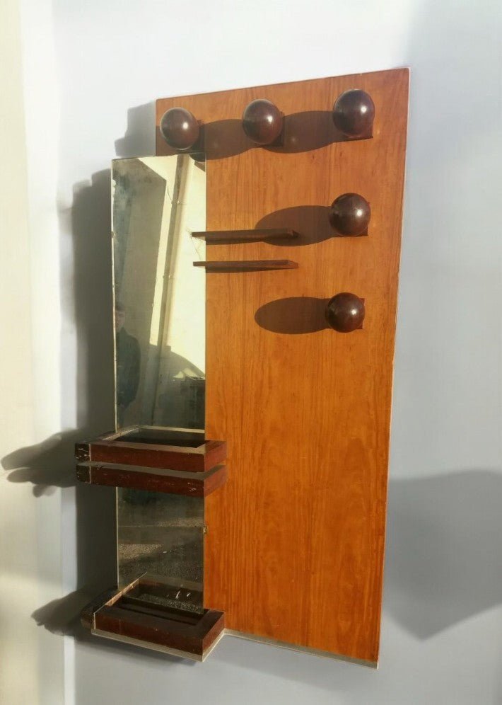 Porte manteaux mural en citronnier de Ceylan vers 1930/40 - Ethic Atelier