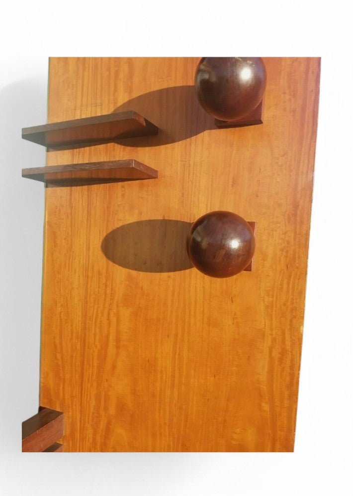 Porte manteaux mural en citronnier de Ceylan vers 1930/40 - Ethic Atelier