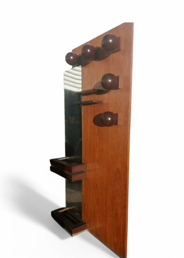 Porte manteaux mural en citronnier de Ceylan vers 1930/40 - Ethic Atelier