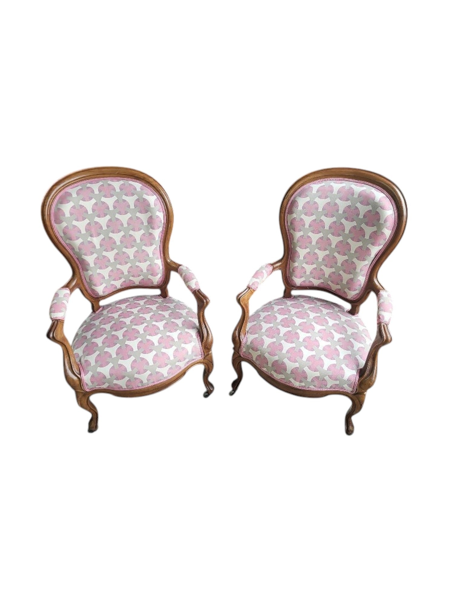 Paire de fauteuils Louis Philippe en noyer