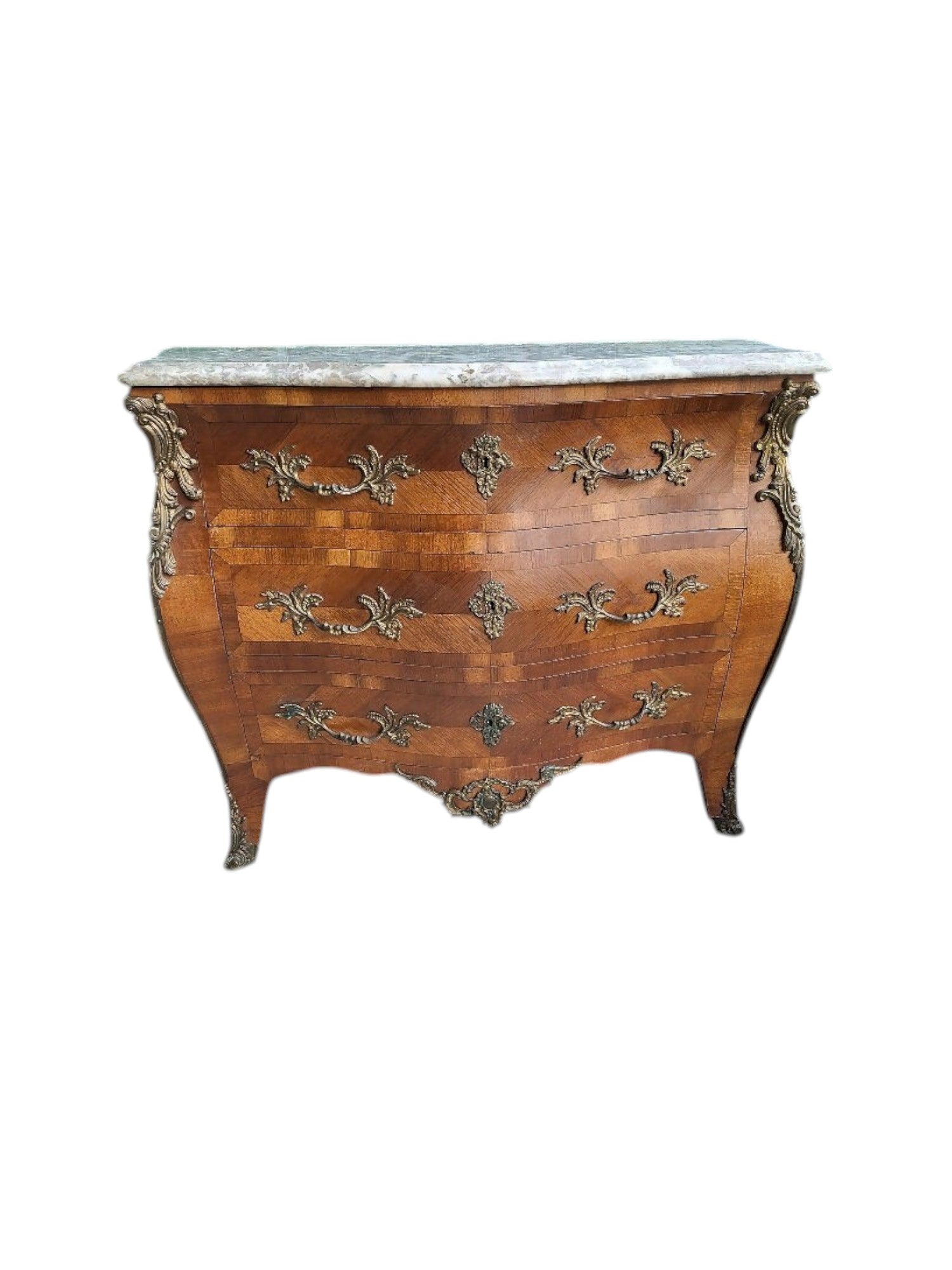 Commode en bois de rose de style Louis XV