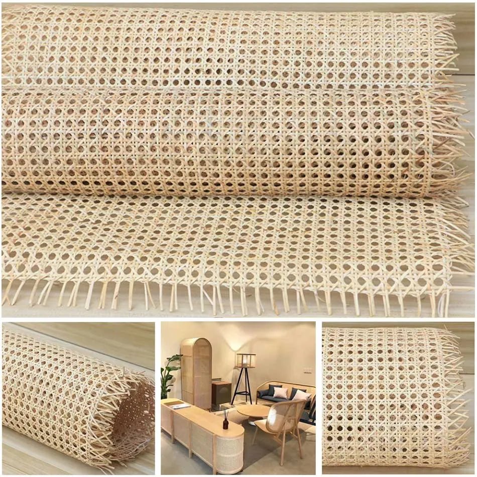 Rotin Indonésien Naturel, Bordures Ronde Green Original - Ethic Atelier - Ethic Atelier