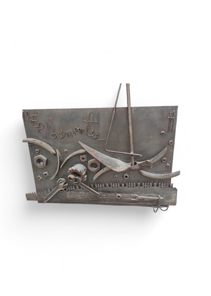 Sculpture murale la mer démontée par Jean MAURIN 1991 - Ethic Atelier