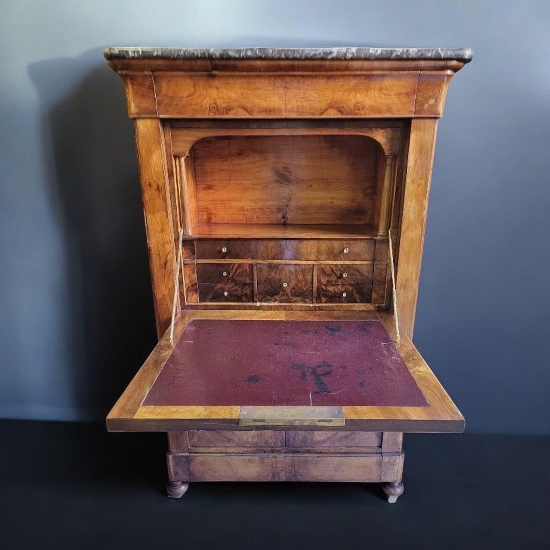 Secrétaire d'Époque Restauration en Noyer - XIXème Siècle - Ethic Atelier
