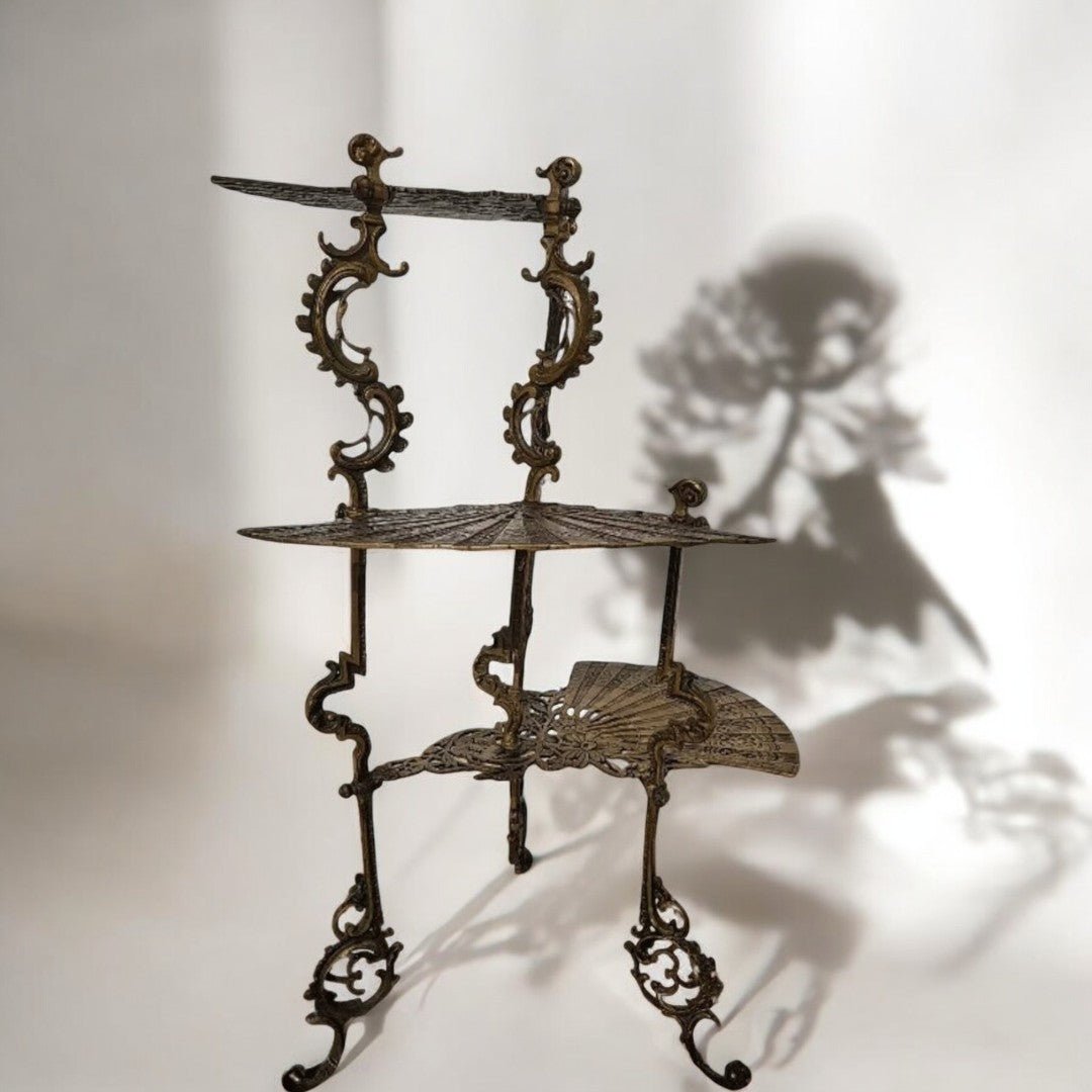 Sellette Guéridon 3 Niveaux en Bronze Napoléon III - Ethic Atelier