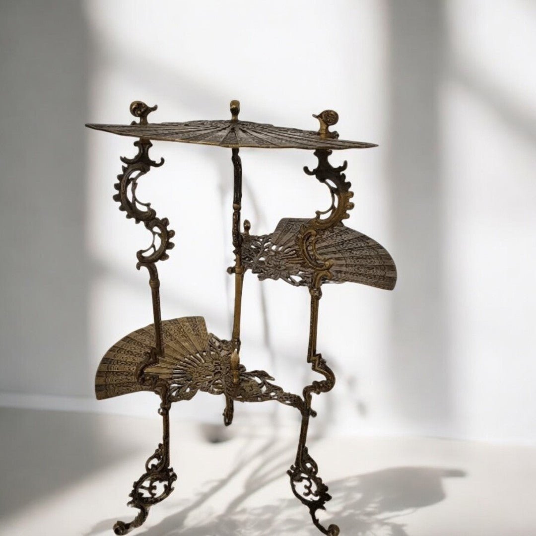Sellette Guéridon 3 Niveaux en Bronze Napoléon III - Ethic Atelier