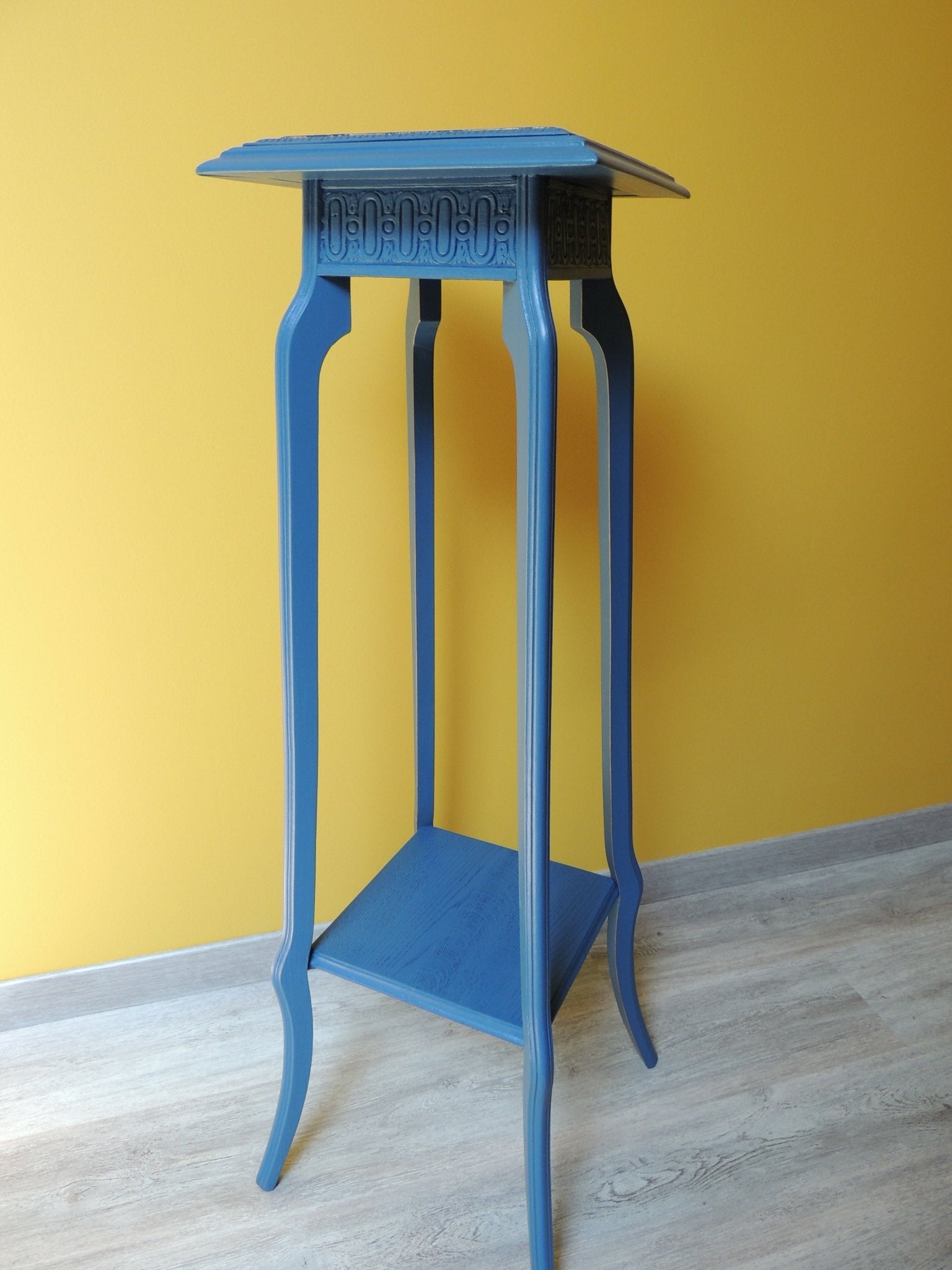 Sellette haute en bois année 1940 - 1950 - Ethic Atelier